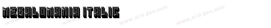 Megalomania Italic字体转换